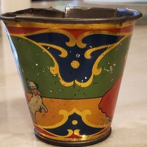 1 Antique Tin Litho Cup